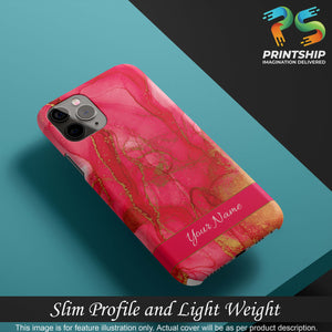 IK5010-Hot Pink Marble with Name Back Cover for Xiaomi Redmi Note 7-Image4