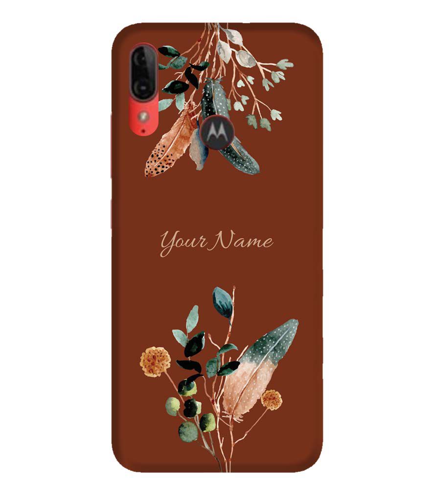 IK5011-Amazing Plants with Name Back Cover for Motorola Moto E6s