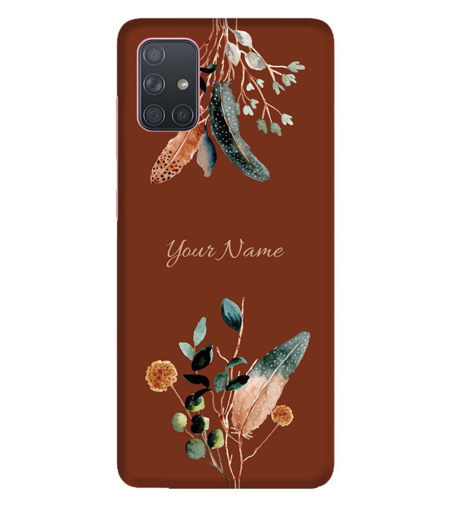 IK5011-Amazing Plants with Name Back Cover for Samsung Galaxy A71