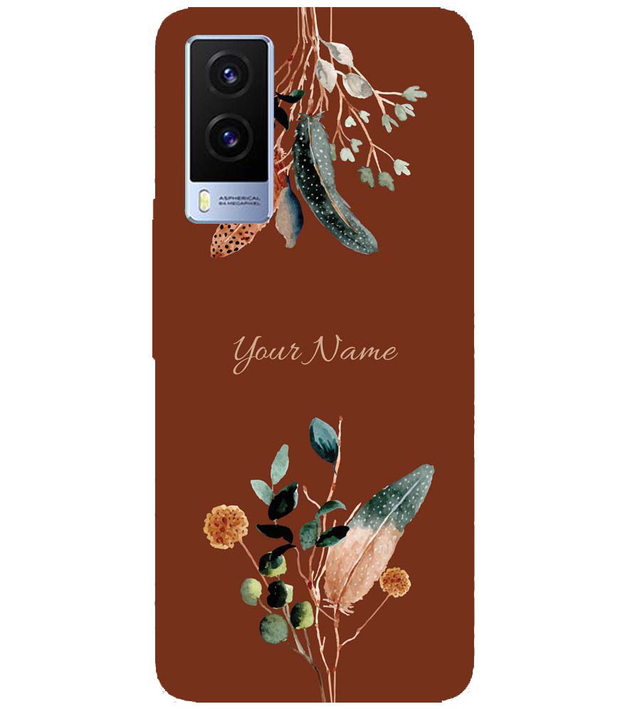 IK5011-Amazing Plants with Name Back Cover for Vivo V21e 5G