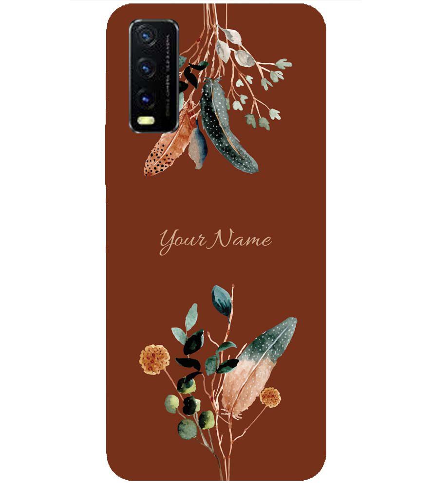 IK5011-Amazing Plants with Name Back Cover for vivo Y20s