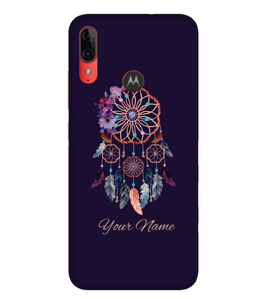 IK5012-Dream Catcher with Name Back Cover for Motorola Moto E6s