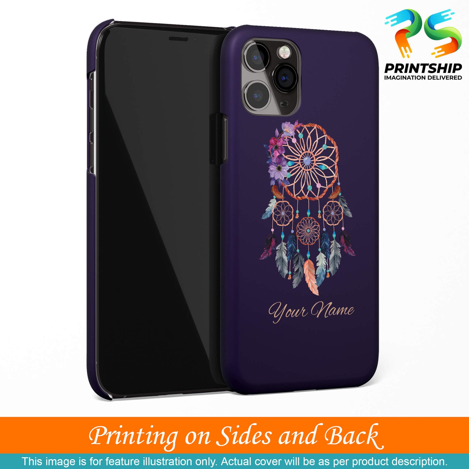 IK5012-Dream Catcher with Name Back Cover for OnePlus 8 Pro-Image3