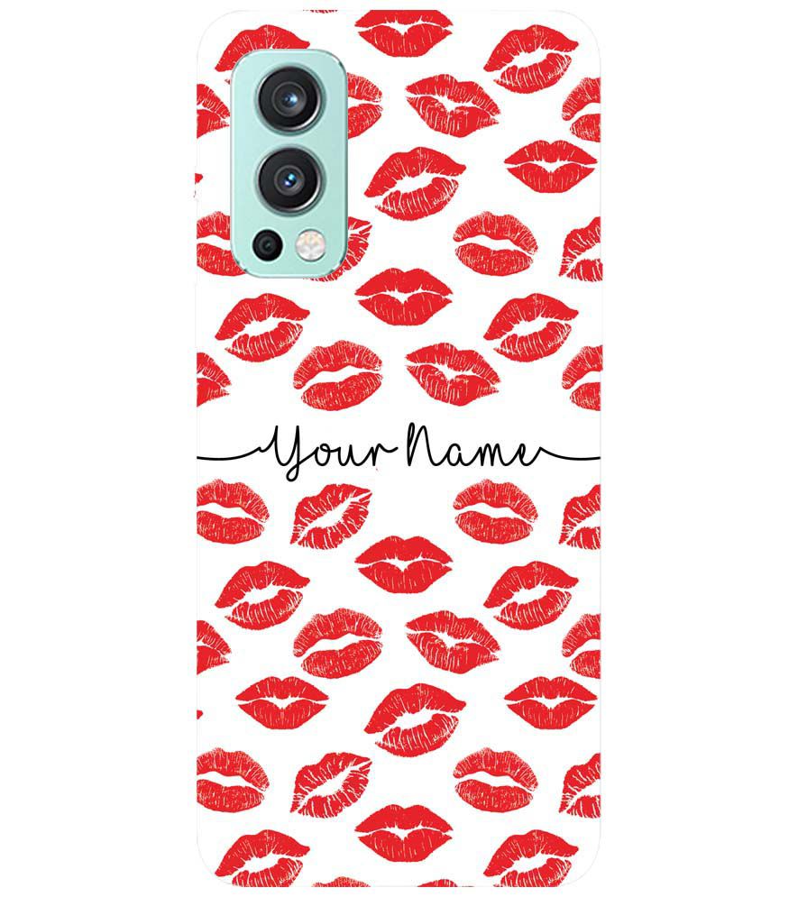 IK5015-Girly Lipstics with Name Back Cover for OnePlus Nord 2 5G