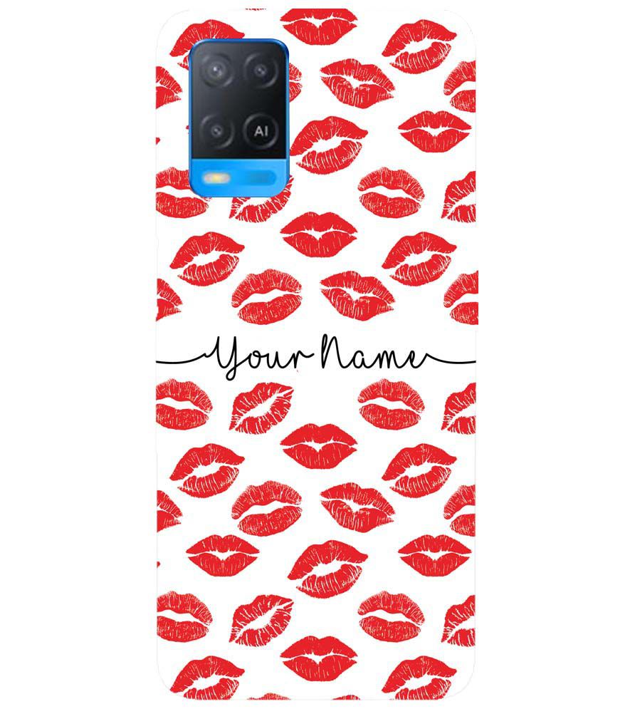 IK5015-Girly Lipstics with Name Back Cover for Oppo A54