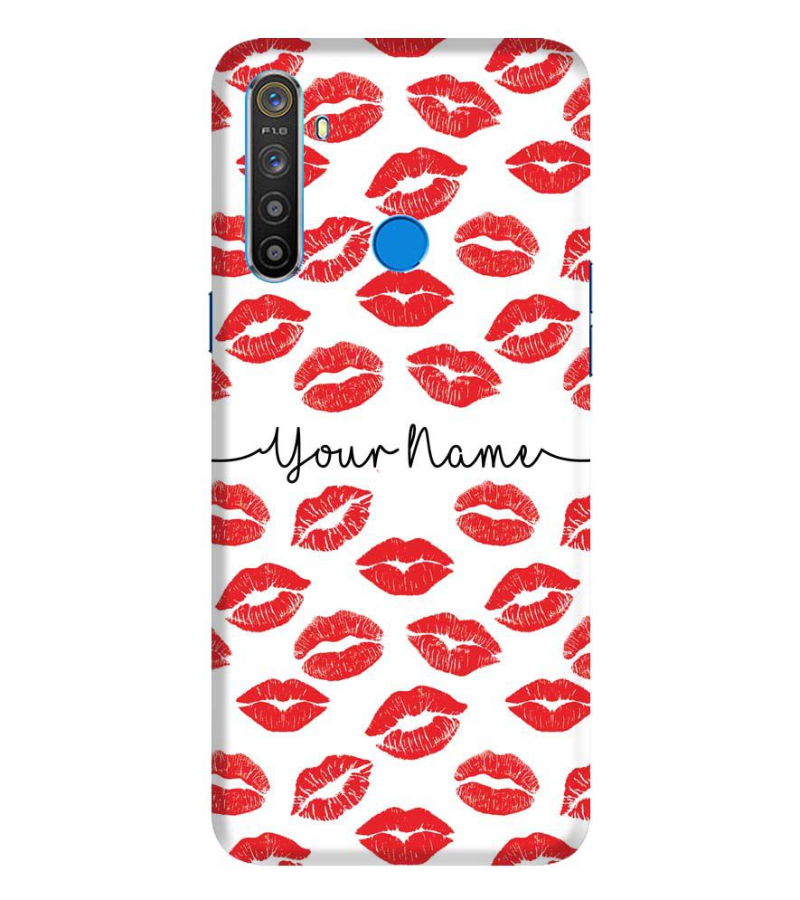 IK5015-Girly Lipstics with Name Back Cover for Realme Narzo 10