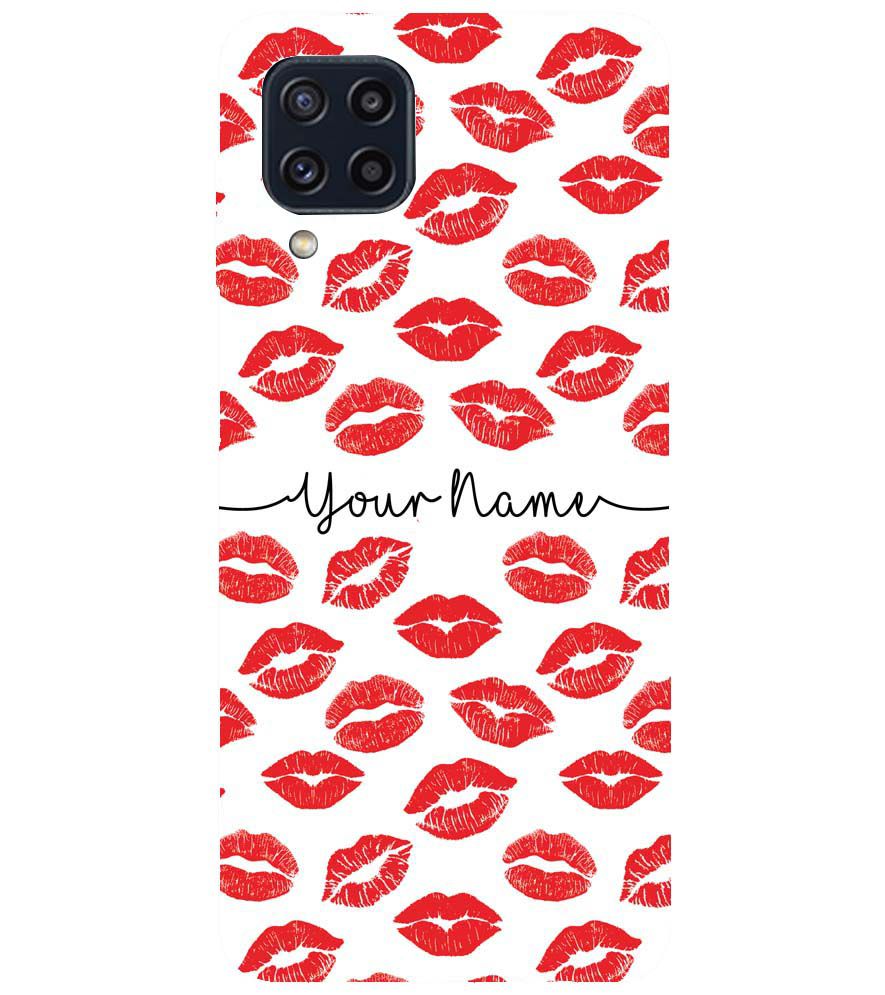 IK5015-Girly Lipstics with Name Back Cover for Samsung Galaxy M32 Prime