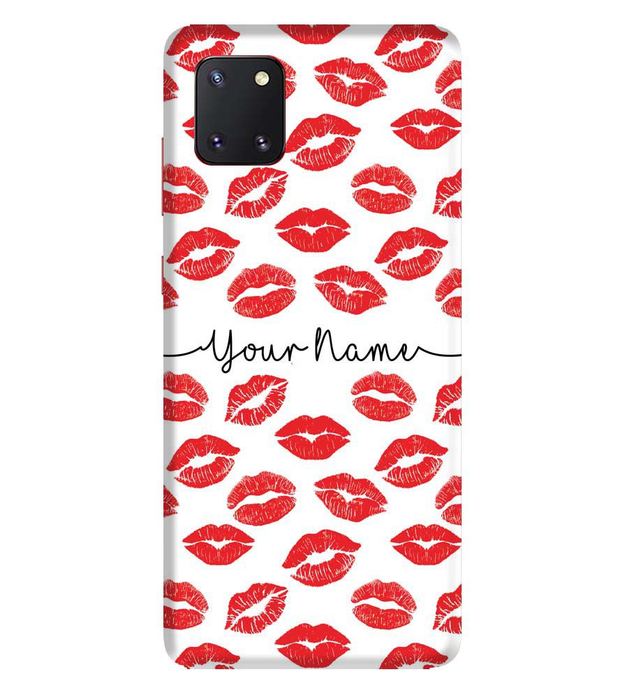 IK5015-Girly Lipstics with Name Back Cover for Samsung Galaxy Note10 Lite