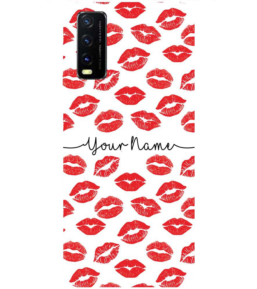 IK5015-Girly Lipstics with Name Back Cover for vivo Y20s