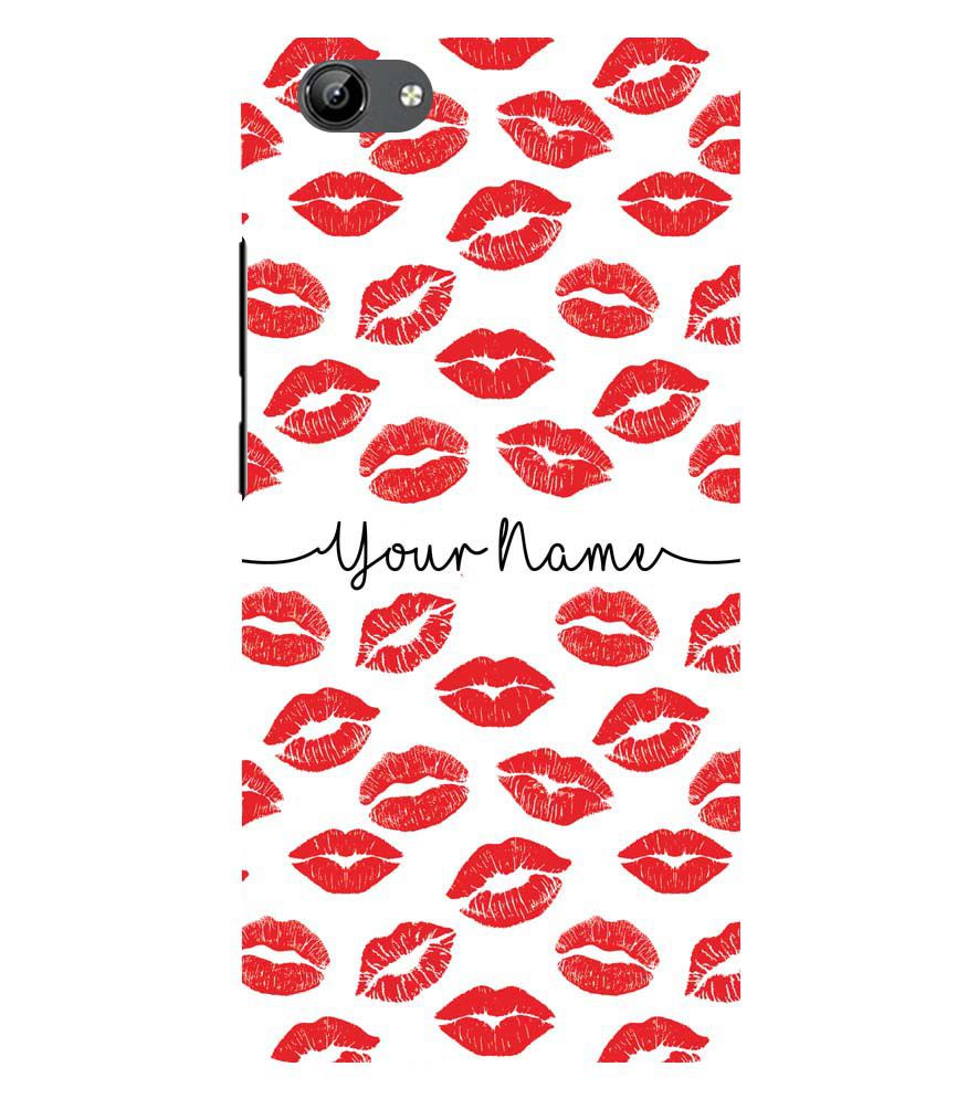 IK5015-Girly Lipstics with Name Back Cover for Vivo Y71i