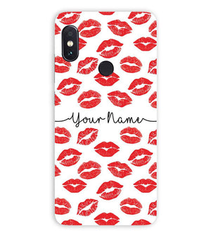 IK5015-Girly Lipstics with Name Back Cover for Xiaomi Redmi Note 5 Pro