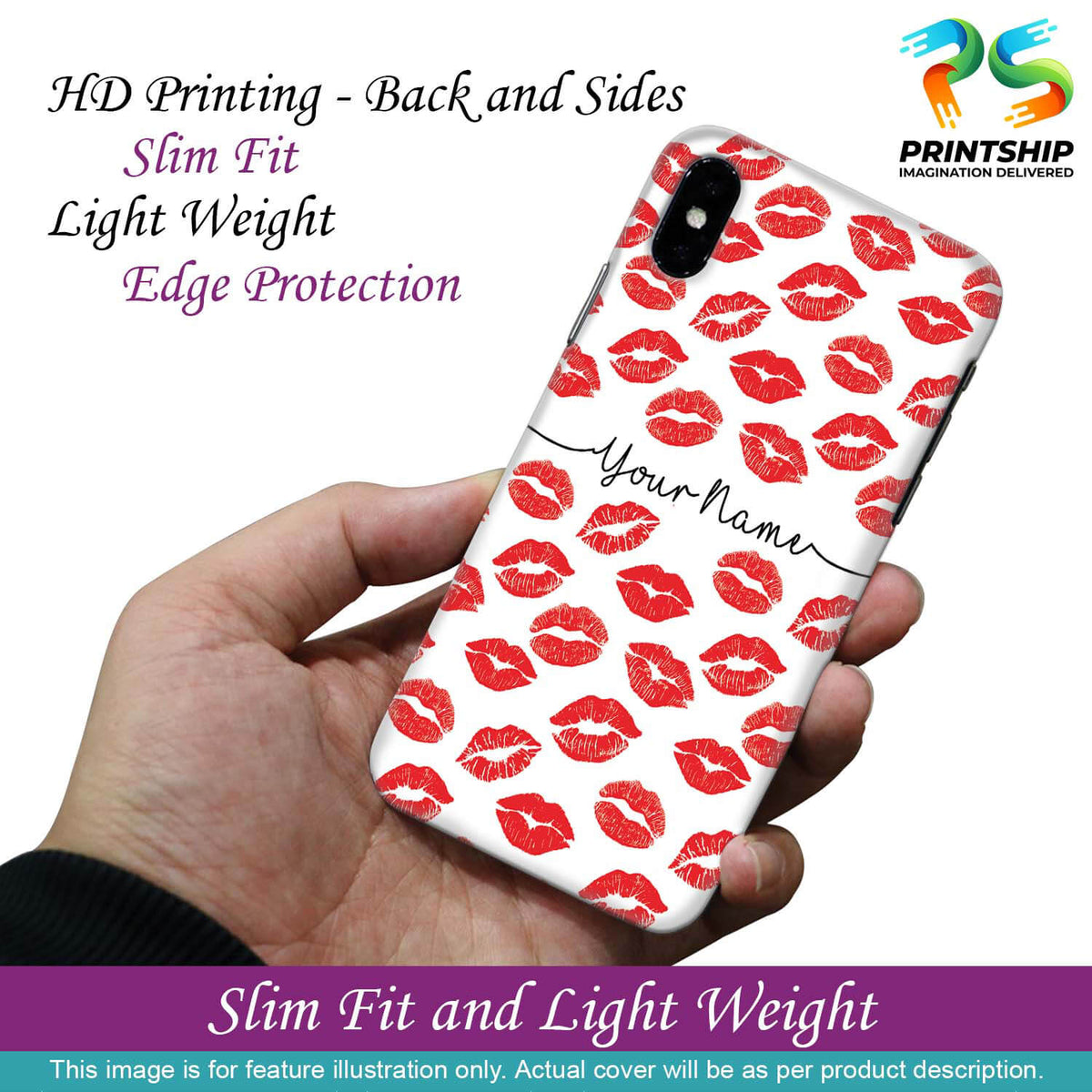 IK5015-Girly Lipstics with Name Back Cover for Samsung Galaxy S10+ (Plus with 6.4 Inch Screen)-Image2
