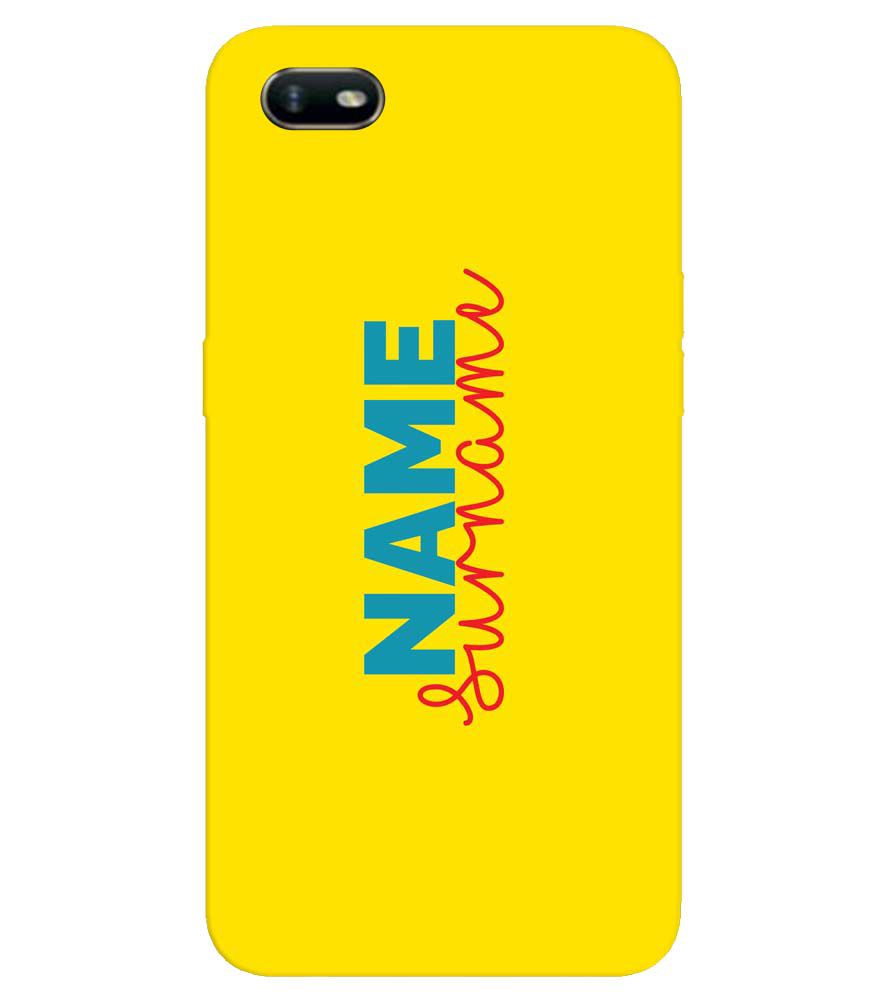 IK5016-Yellow Name and Surname Back Cover for Oppo A1k