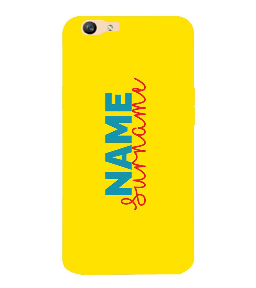 IK5016-Yellow Name and Surname Back Cover for Oppo F1s : A59