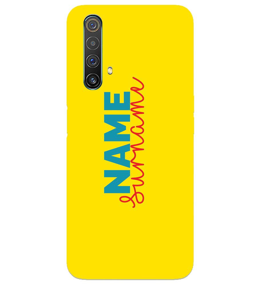 IK5016-Yellow Name and Surname Back Cover for Realme X3 SuperZoom