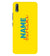 IK5016-Yellow Name and Surname Back Cover for Vivo V11 Pro