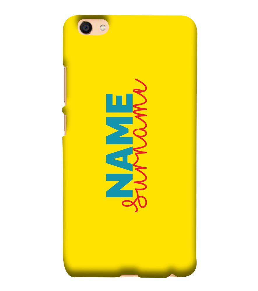 IK5016-Yellow Name and Surname Back Cover for vivo Y55s