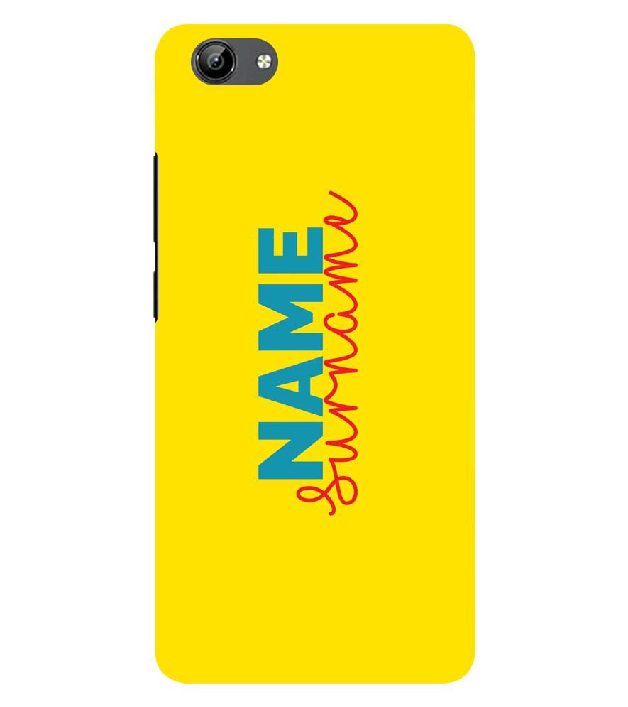 IK5016-Yellow Name and Surname Back Cover for Vivo Y71i