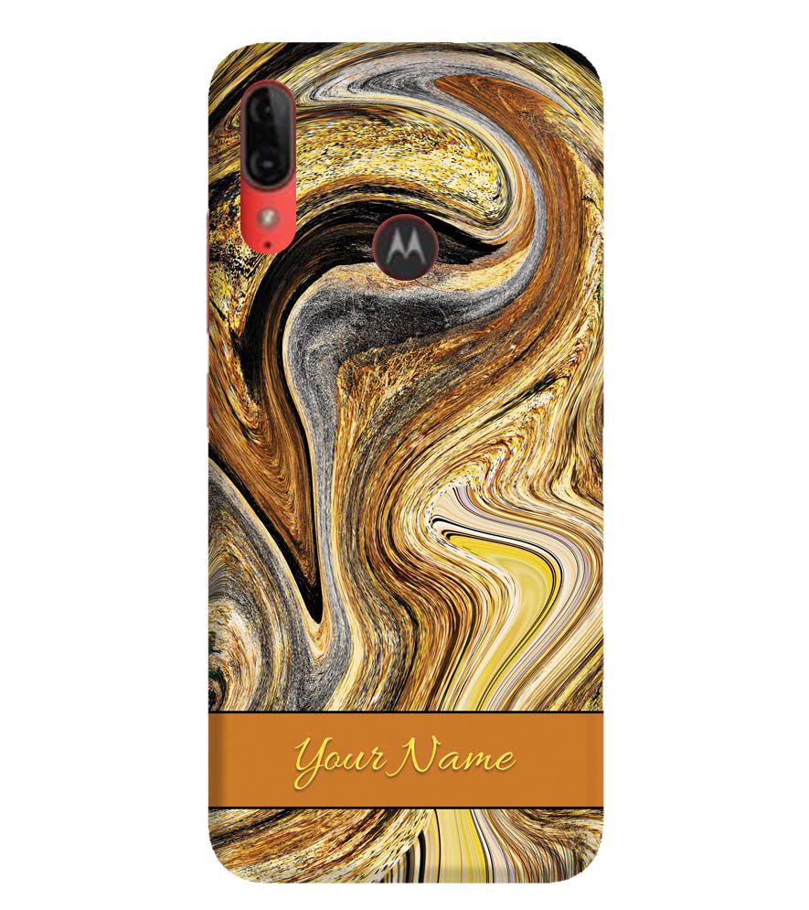 IK5018-Modern Art Name Back Cover for Motorola Moto E6s