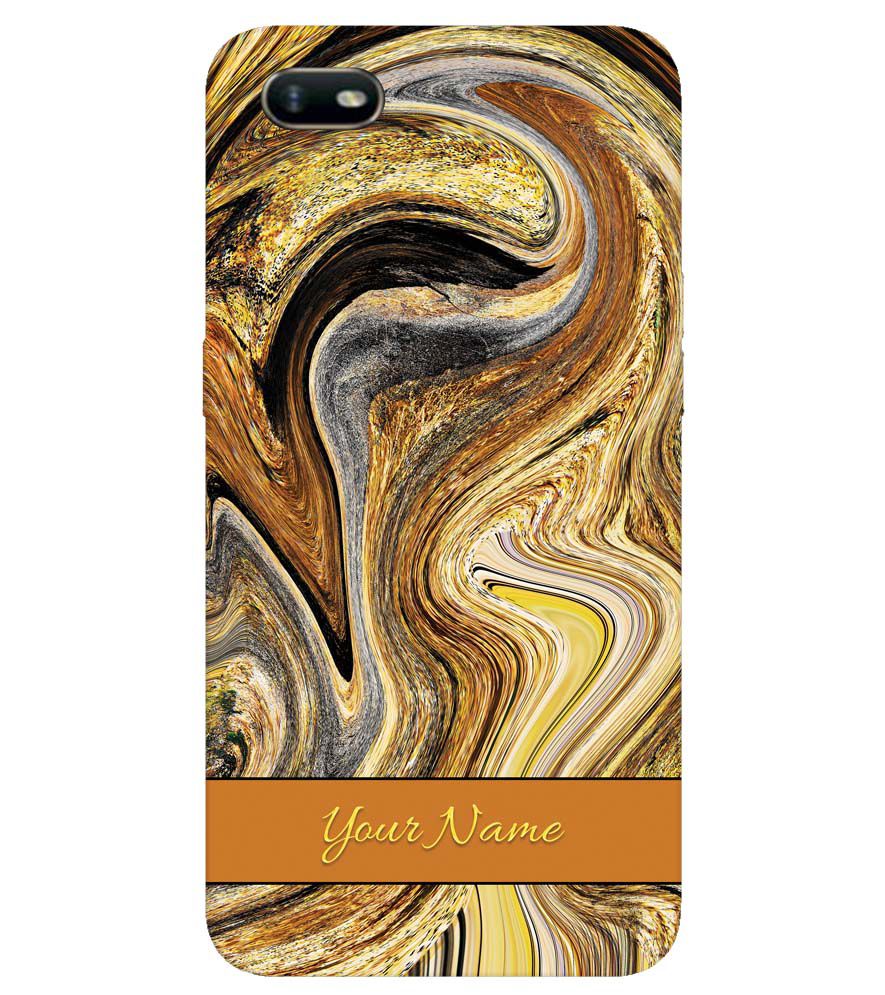 IK5018-Modern Art Name Back Cover for Oppo A1k