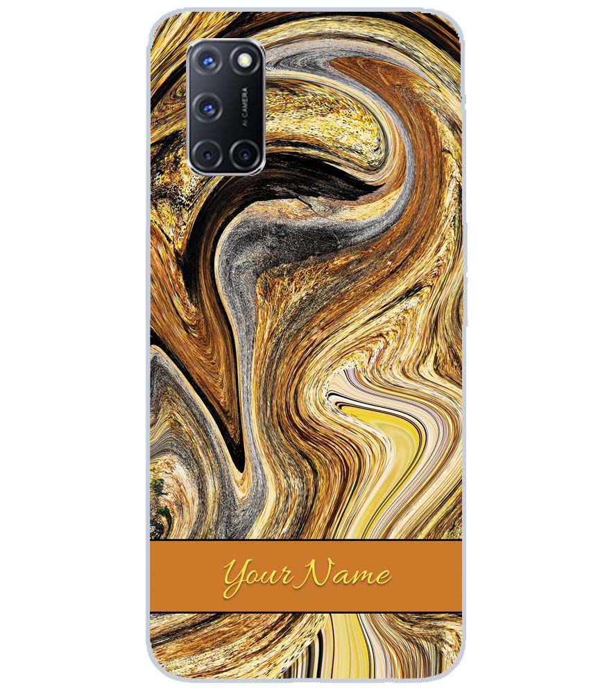 IK5018-Modern Art Name Back Cover for Oppo A72