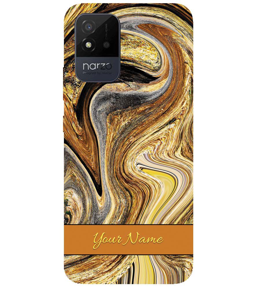 IK5018-Modern Art Name Back Cover for Realme Narzo 50i
