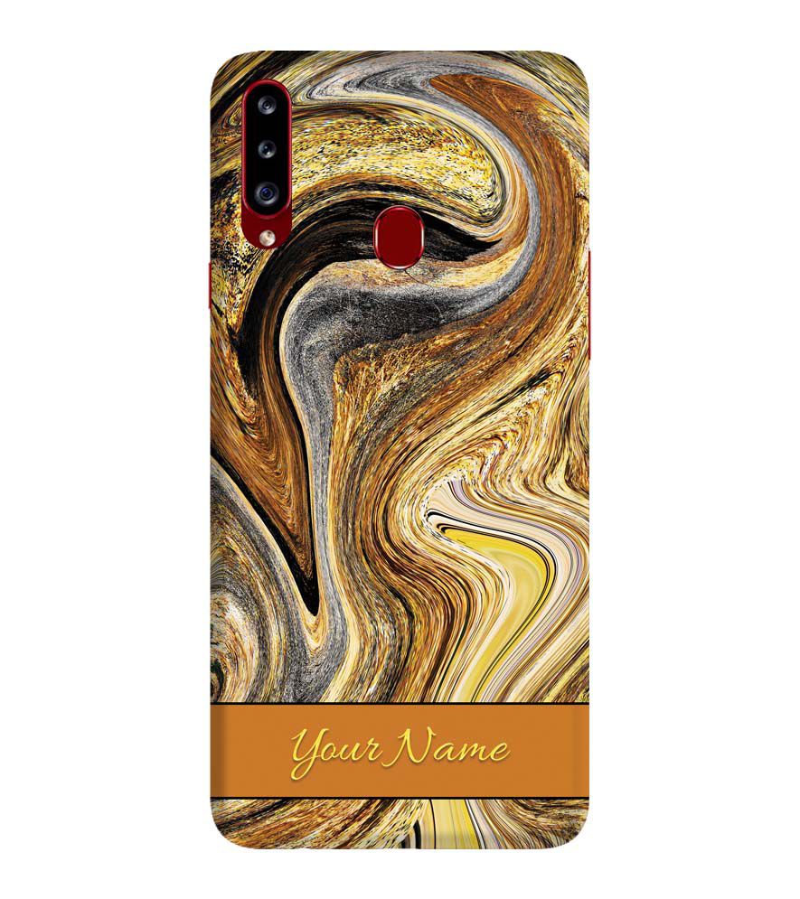 IK5018-Modern Art Name Back Cover for Samsung Galaxy A20s