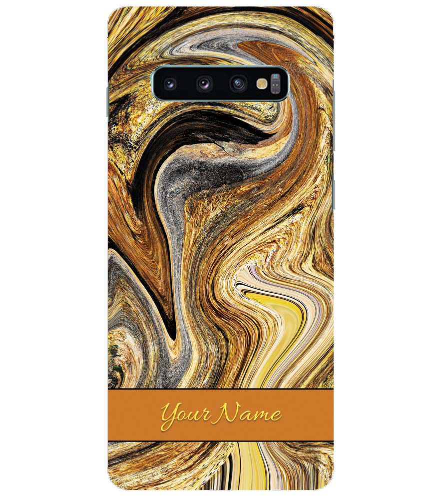 IK5018-Modern Art Name Back Cover for Samsung Galaxy S10+ (Plus with 6.4 Inch Screen)