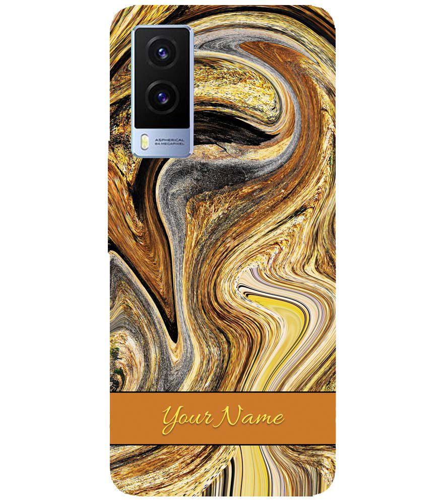 IK5018-Modern Art Name Back Cover for Vivo V21e 5G