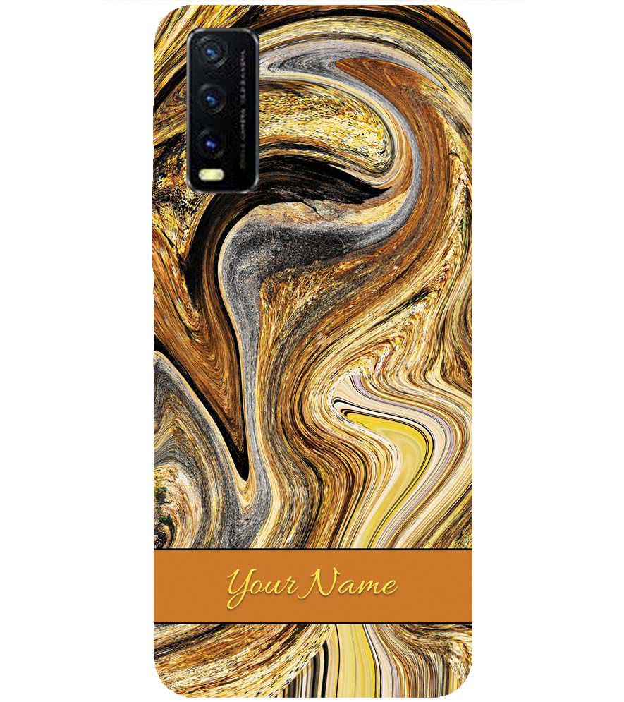 IK5018-Modern Art Name Back Cover for vivo Y20s
