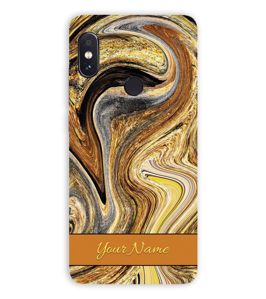 IK5018-Modern Art Name Back Cover for Xiaomi Redmi Note 5 Pro