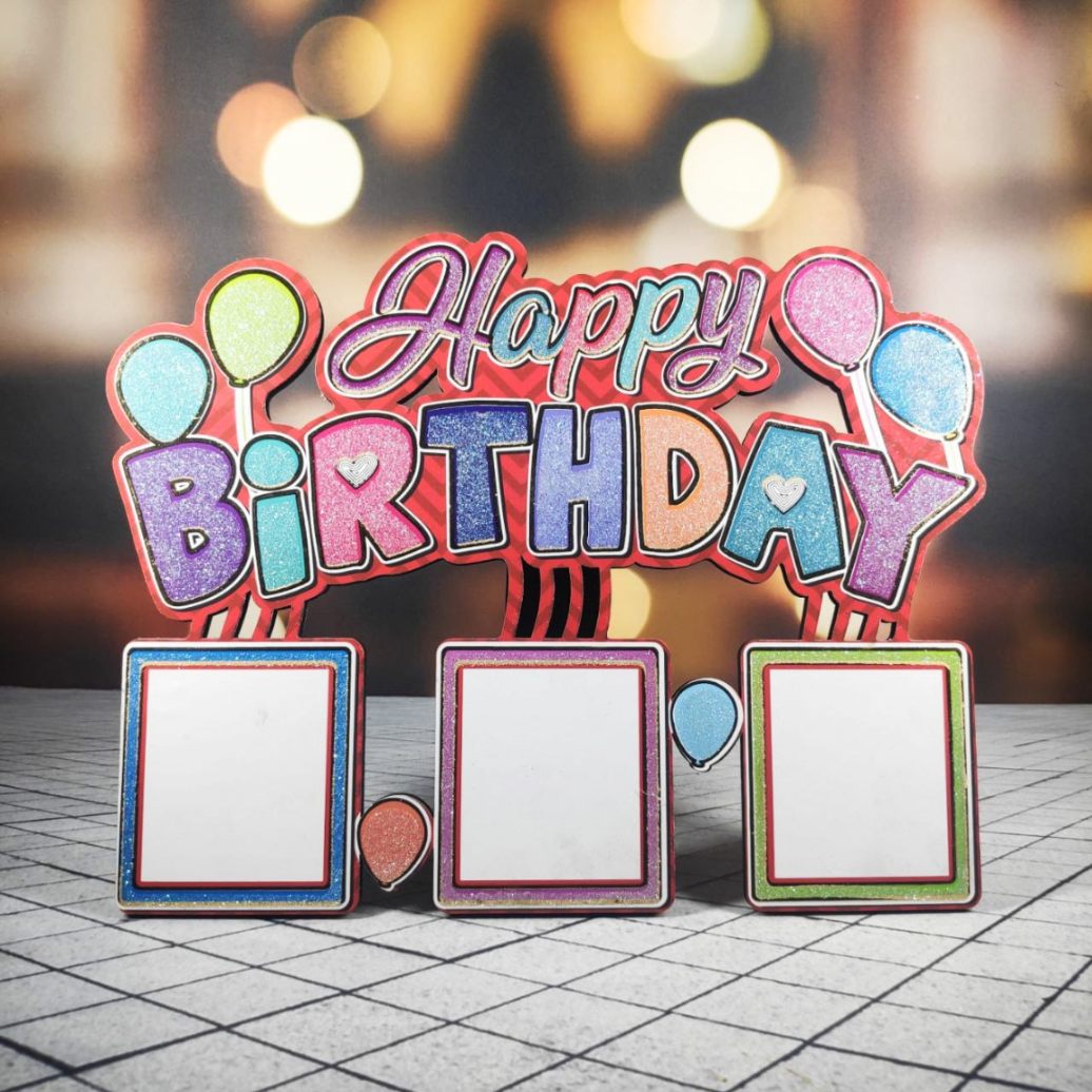 Birthday 9x12 Inch Wooden Collage