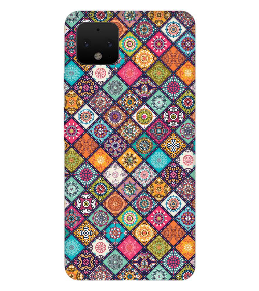 P0197-Beautiful Mandala Pattern Back Cover for Google Pixel 4