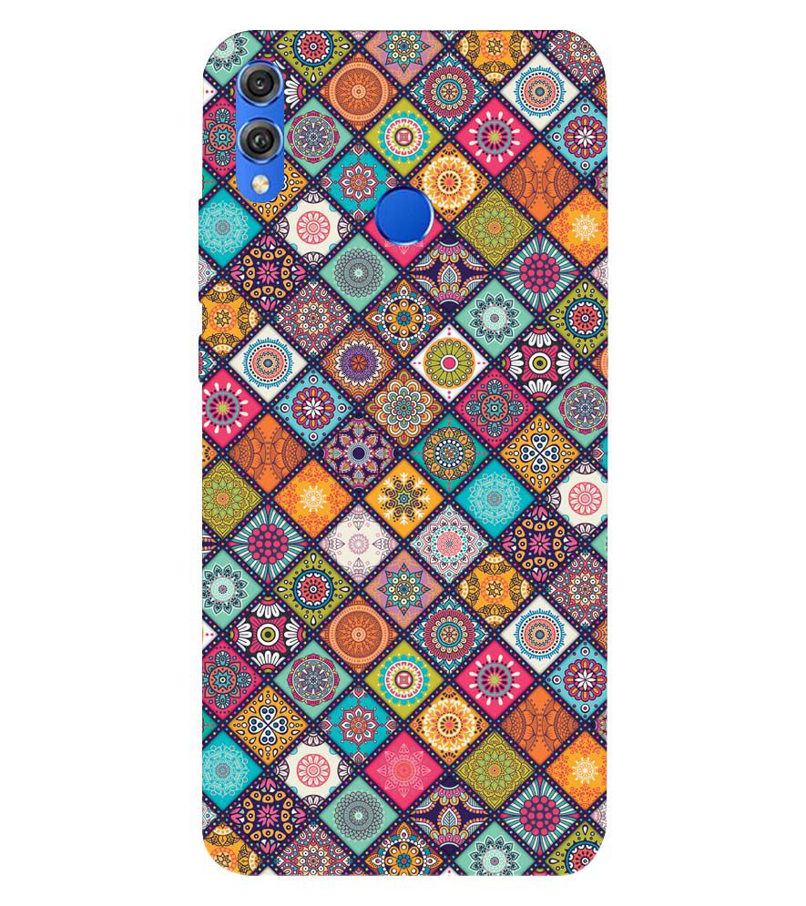 P0197-Beautiful Mandala Pattern Back Cover for Huawei Honor 8X