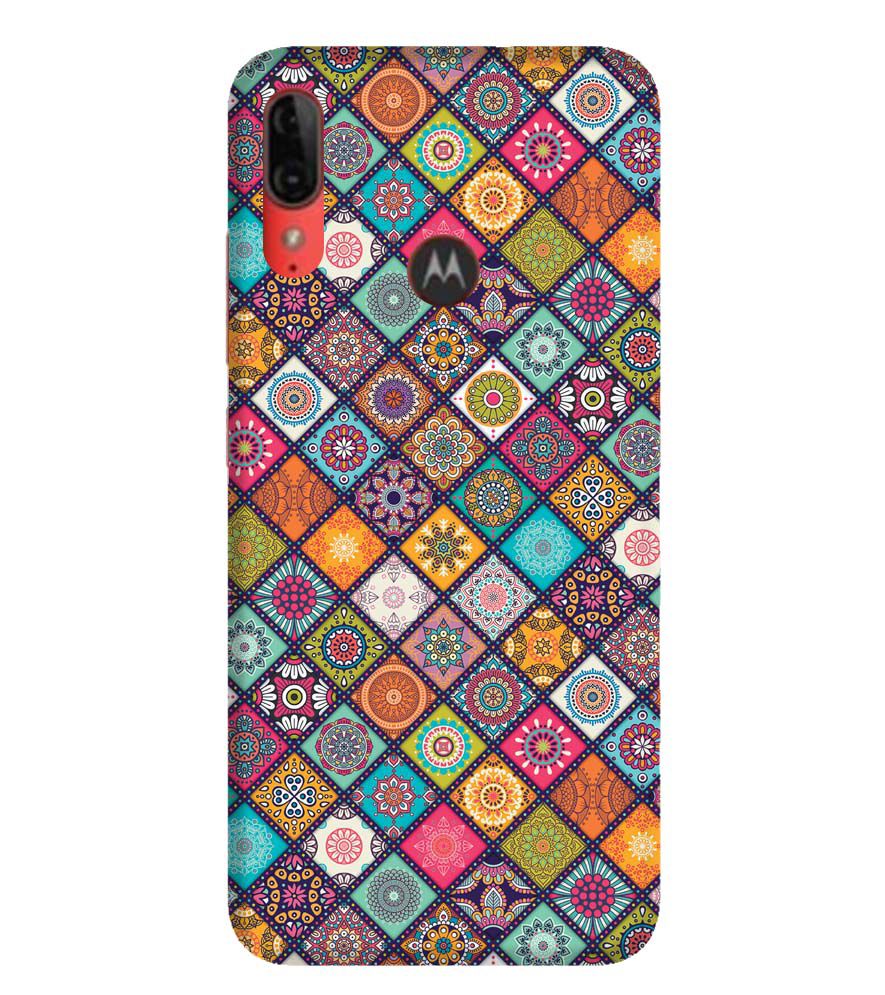 P0197-Beautiful Mandala Pattern Back Cover for Motorola Moto E6s