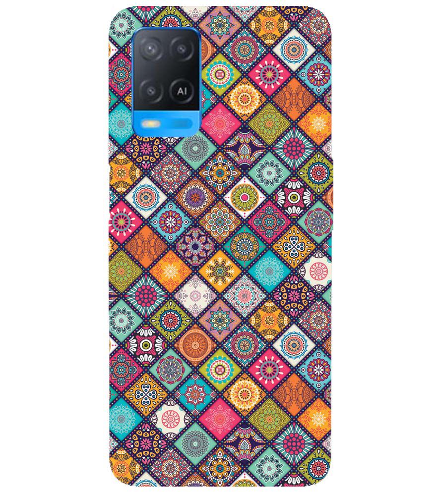 P0197-Beautiful Mandala Pattern Back Cover for Oppo A54