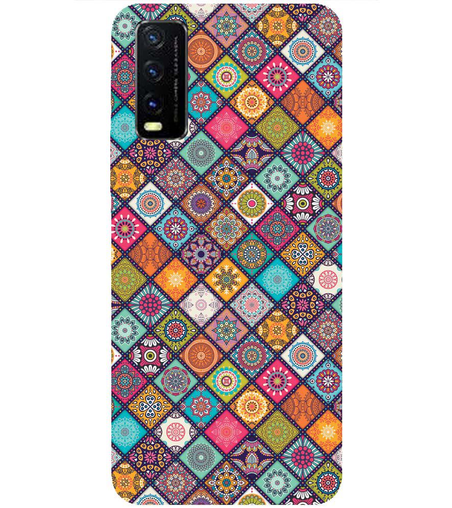 P0197-Beautiful Mandala Pattern Back Cover for vivo Y20s