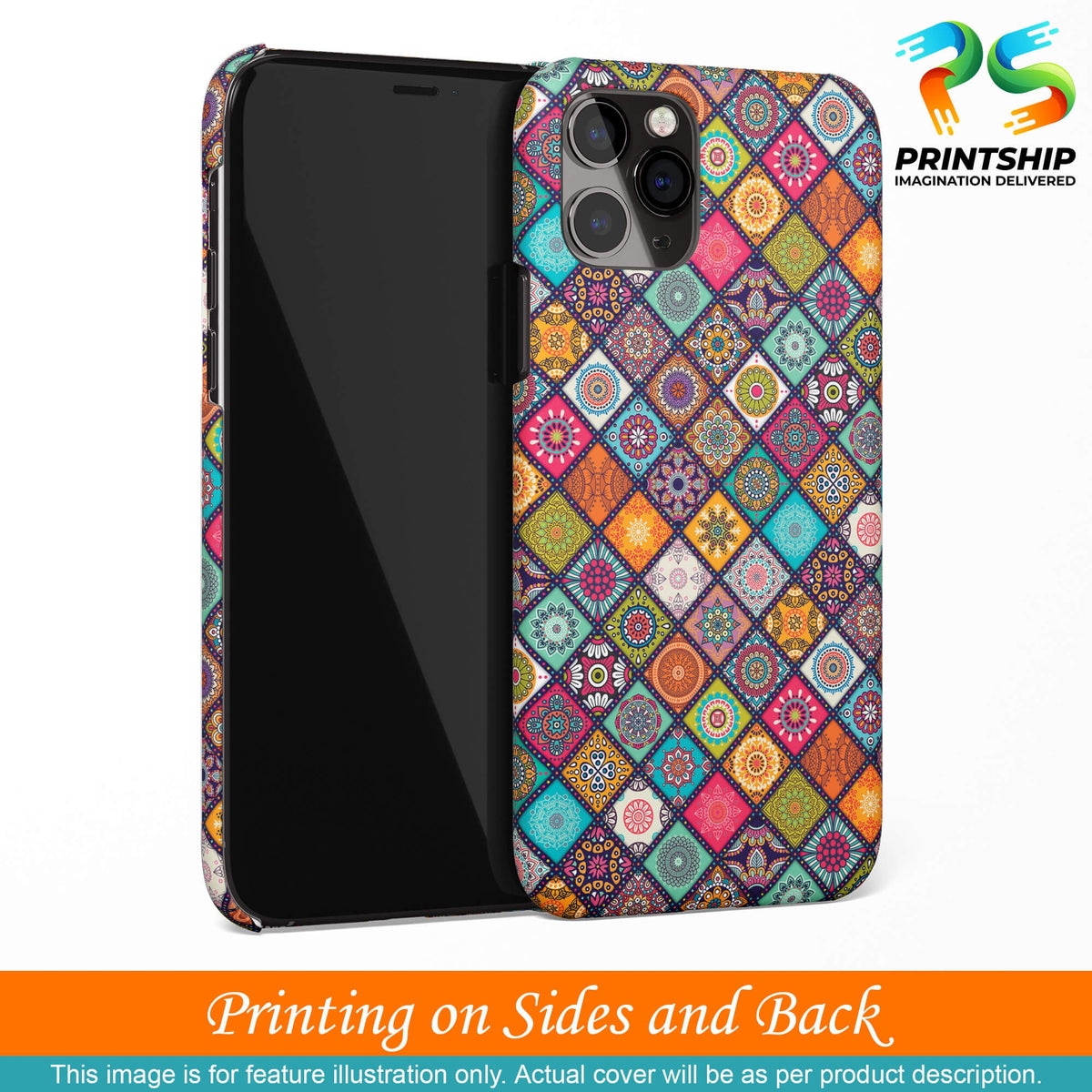 P0197-Beautiful Mandala Pattern Back Cover for Samsung Galaxy A03 Core-Image3