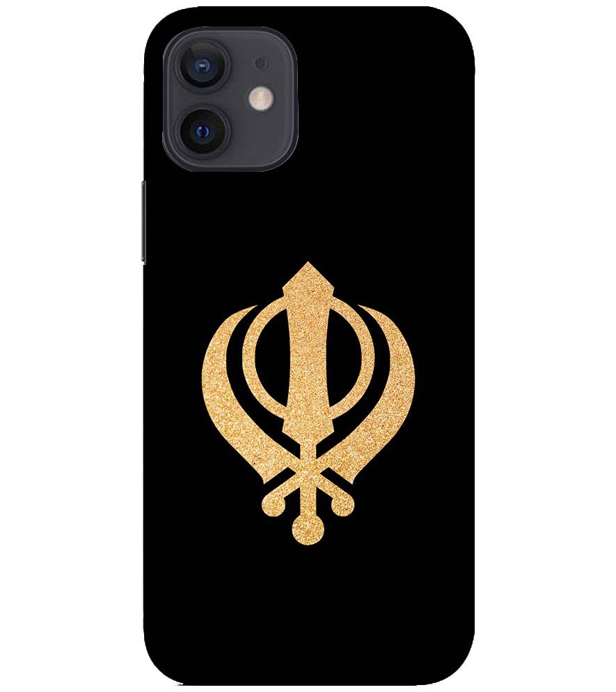 PS1300-Khanda Sahib Back Cover for Apple iPhone 12