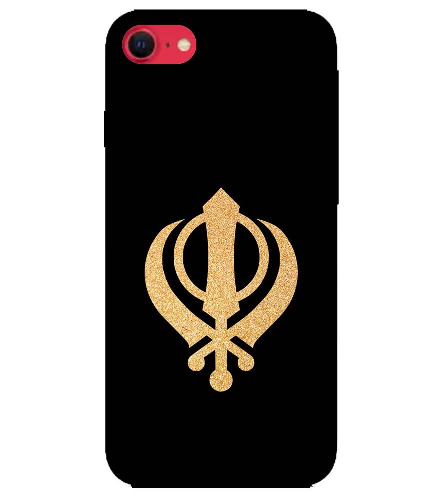 PS1300-Khanda Sahib Back Cover for Apple iPhone SE (2020)