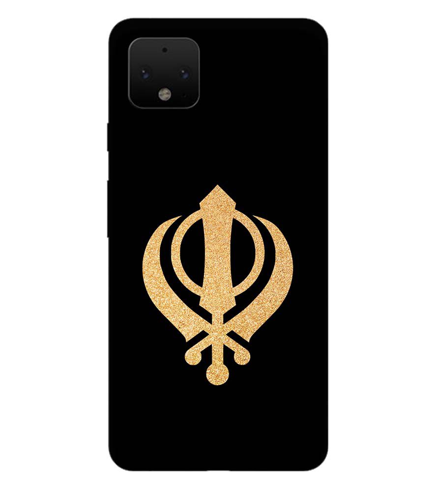 PS1300-Khanda Sahib Back Cover for Google Pixel 4