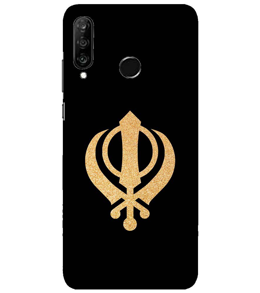 PS1300-Khanda Sahib Back Cover for Huawei nova 4e