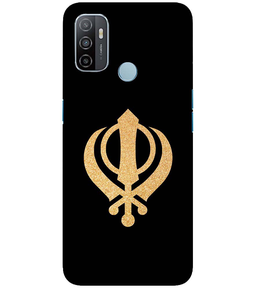 PS1300-Khanda Sahib Back Cover for Oppo A32
