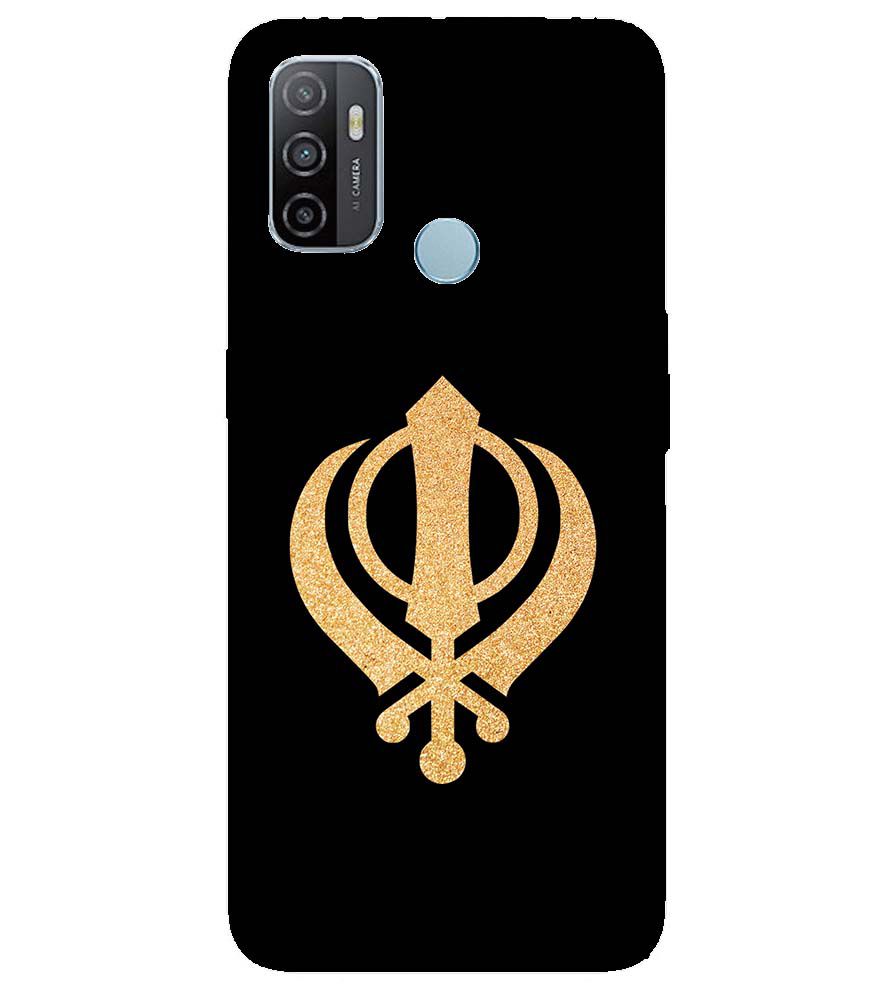 PS1300-Khanda Sahib Back Cover for Oppo A53