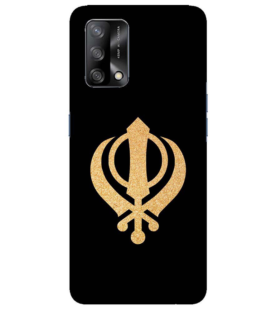 PS1300-Khanda Sahib Back Cover for Oppo F19