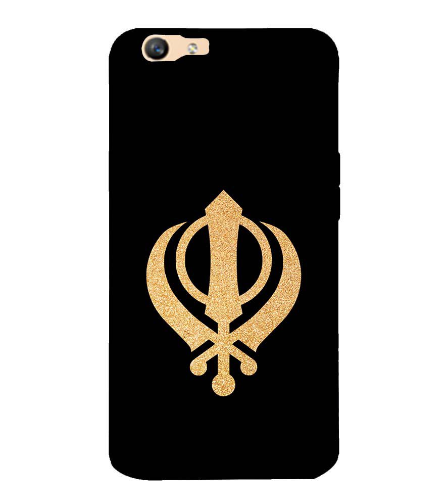 PS1300-Khanda Sahib Back Cover for Oppo F1s : A59