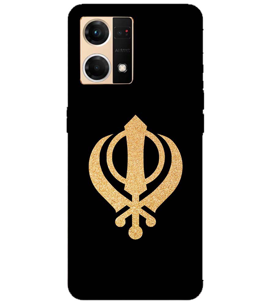 PS1300-Khanda Sahib Back Cover for Oppo F21 Pro