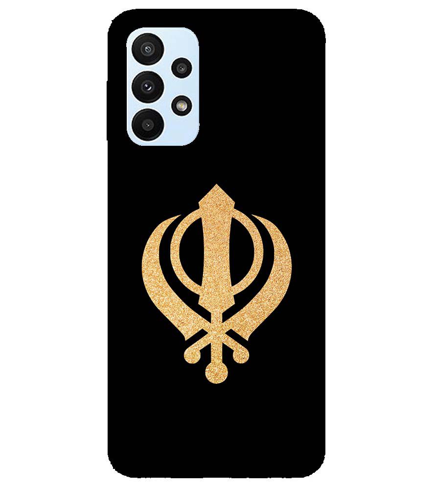 PS1300-Khanda Sahib Back Cover for Samsung Galaxy A23
