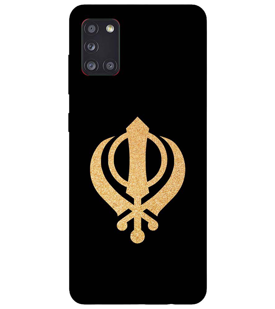 PS1300-Khanda Sahib Back Cover for Samsung Galaxy A31