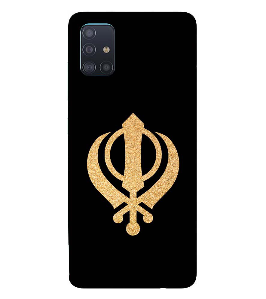 PS1300-Khanda Sahib Back Cover for Samsung Galaxy A51